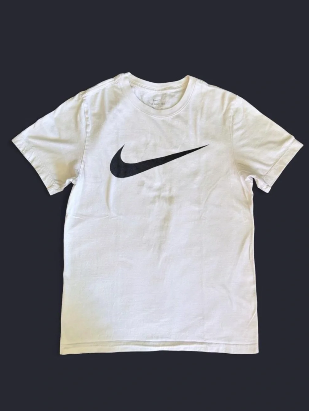 Nike Men’s White Short Sleeve Swoosh T-Shirt Size Small